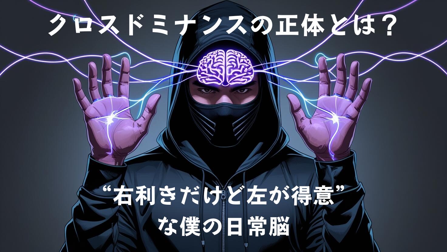 01 クロスドミナンスの正体とは？ “右利きだけど左が得意”な僕の日常脳 | Rebuild Days
